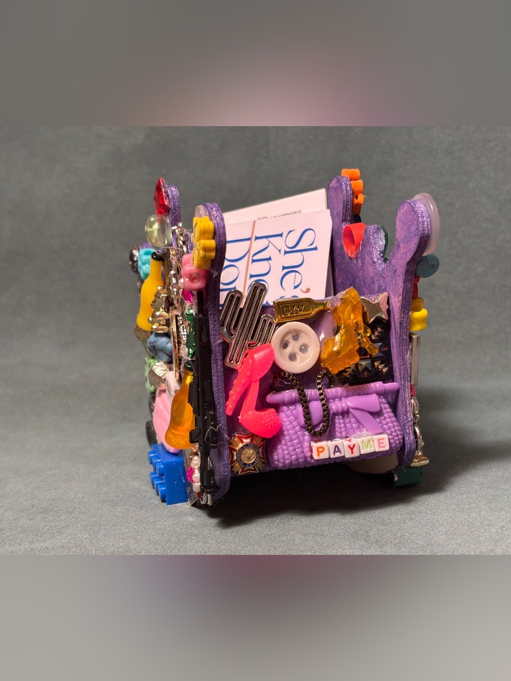 Handmade Eclectic Box for Business Cards or Rings - Picture 4 of 4